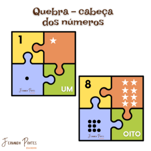 Quebra-cabeça dos números de 1 ao 10